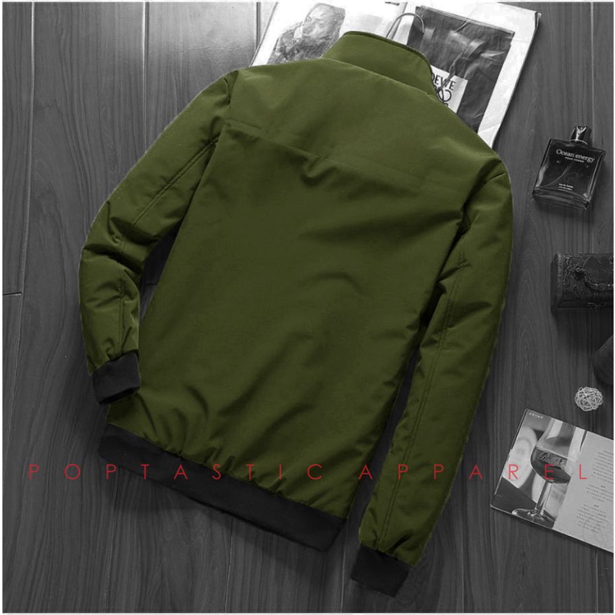 Jaket Musim dingin Jaket parasut pria Bomber hurrington Formal Taslan Waterproof