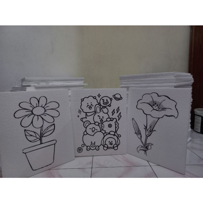 Paket usaha melukis styrofoam