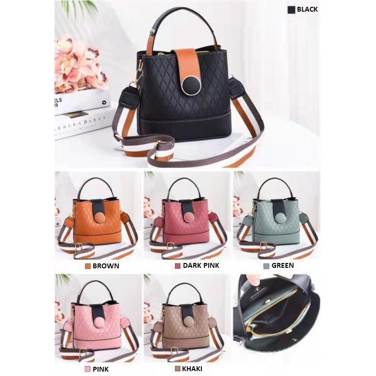 TFT AX9813 AX383 E229 E414 TAS IMPORT TAS SELEMPANG WANITA BERMOTIF CANTIK TAS FASHION