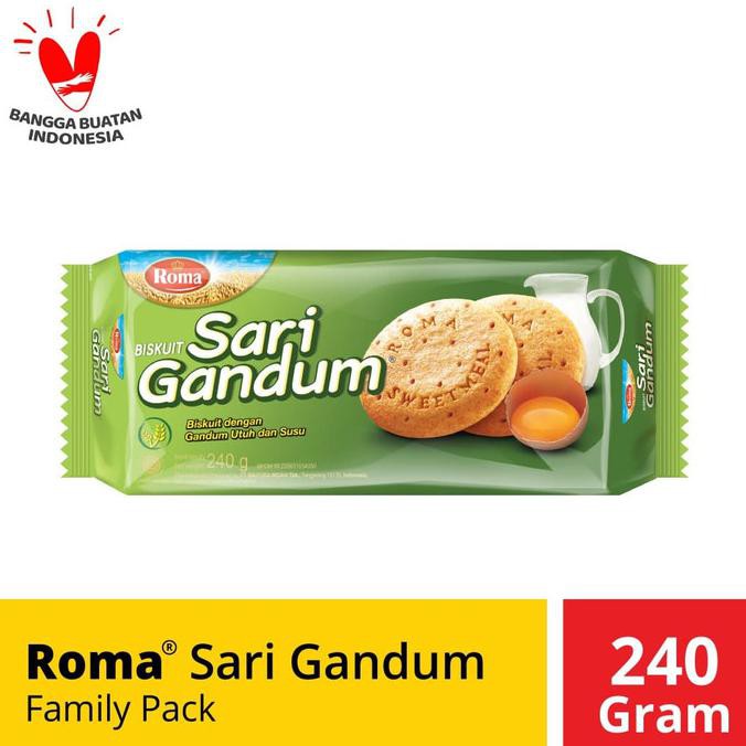 

Cuci Gudang Awal Tahun ROMA Sari Gandum Family Pack 240 g Promo Awal tahun