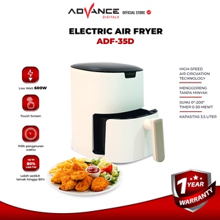 READY STOCK Advance Electric Air Fryer ADF-35D Mesin Penggoreng Tanpa Minyak 600 Watt Garansi Resmi Advance 1 Tahunn