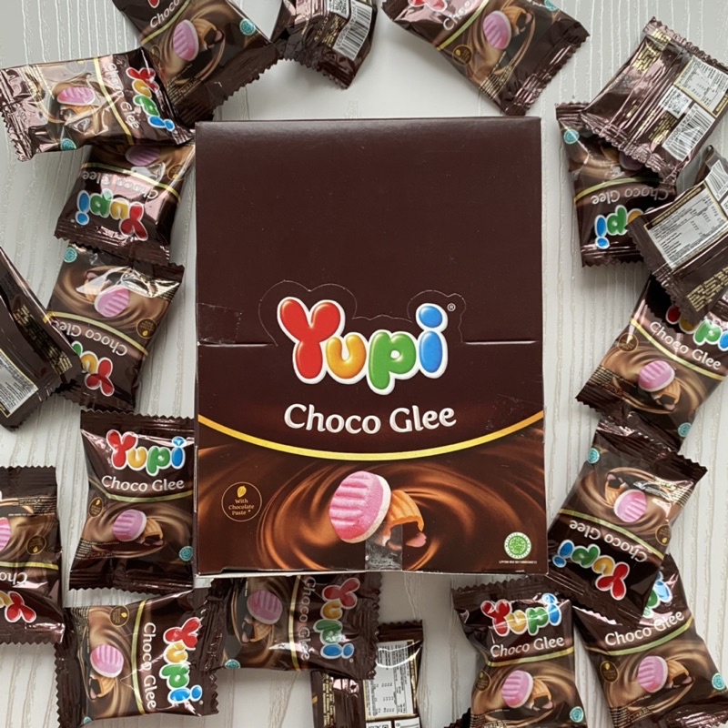 [TERMURAH!!] Yupi Choco Glee 1pak isi 24pcs - Permen nikmat enak diskon termurah