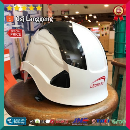 Helm Safety Panjat Leopard Lphl 0356 / Safety Helmet Climbing Warna Putih