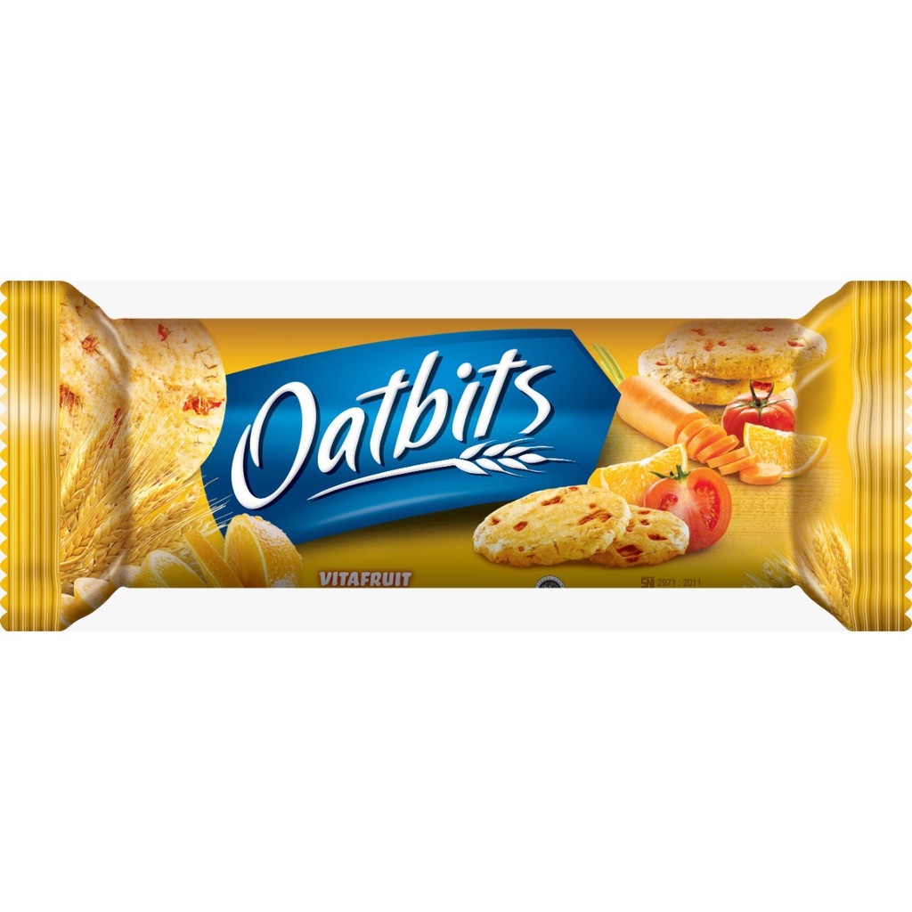 

Biskuit Oat Oatbits Vitafruit / Biskuit Sehat Rasa Buah dan Sayur