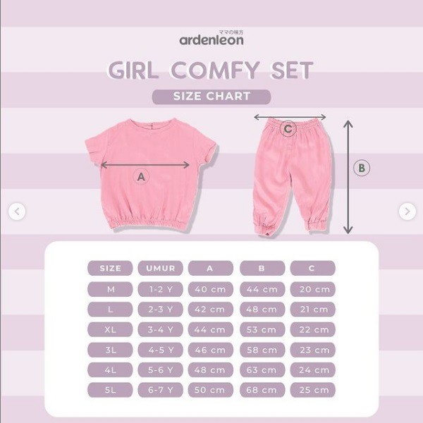 Ardenleon Basic Sporty Set / Girl Comfy Set / Setelan anak