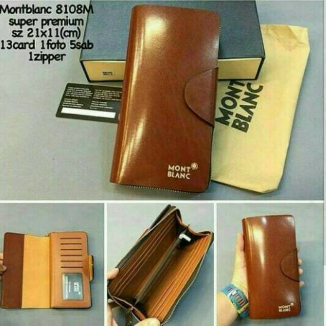 Dompet panjang pria/wanita mewah elegant MONT BLANC