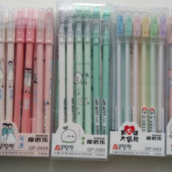 

Miring Harga><brz-938 12pcs Pulpen Bisa Dihapus Merk Aodemei / Pena Bisa Dihapus