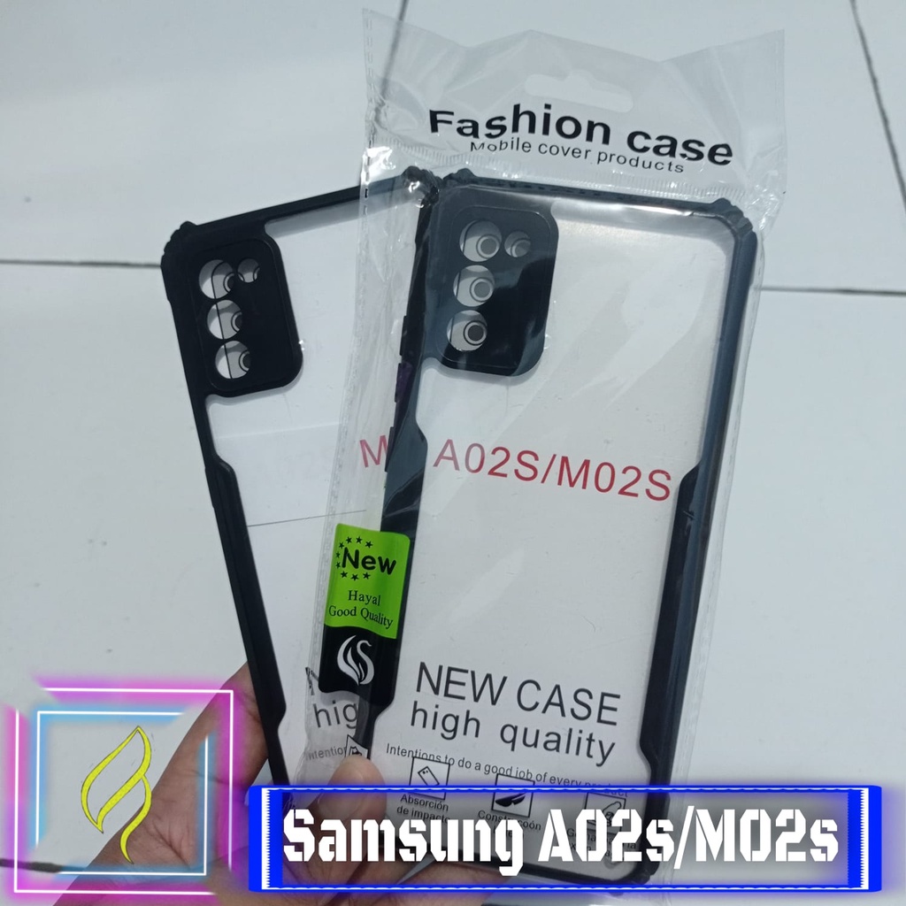 Case Samsung A02s / M02s Case Fusion Shockproof Armor Slim Transparan