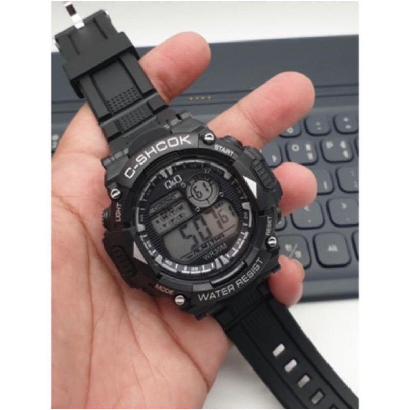 (Cod)Jam Tangan Pria Sport Watch QQ Resist Strap Rubber(Dikirim Jakarta)