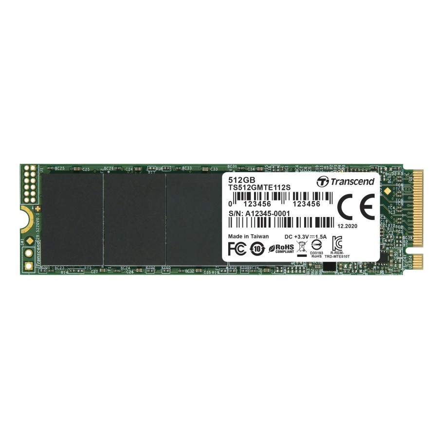 512GB Transcend SSD M.2 PCIe TS512GMTE112S NVME - 512GB Up To 1700 MB/s ORIGINAL