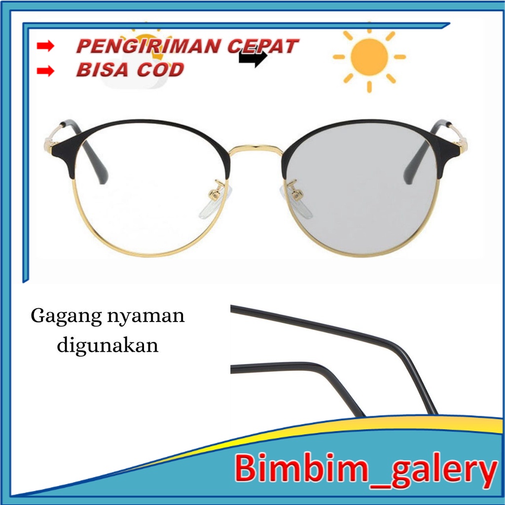 BIMBIM FREE BOX &amp; LAP KACAMATA Kacamata lensa photocromic korea anti radiasi