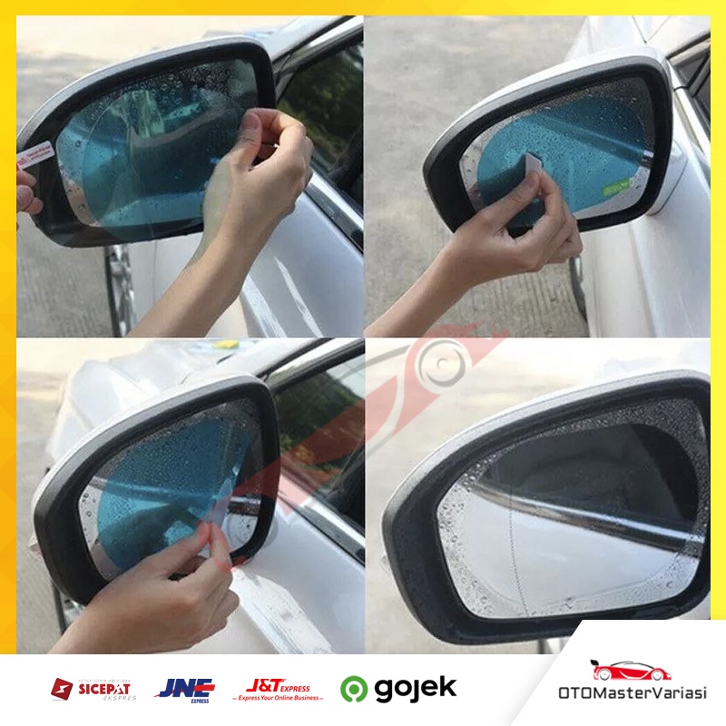 Sticker Stiker Anti Embun dan Air Mobil Anti Fog Anti Hujan Anti Embun Anti Gores Kaca Spion RainProof Film