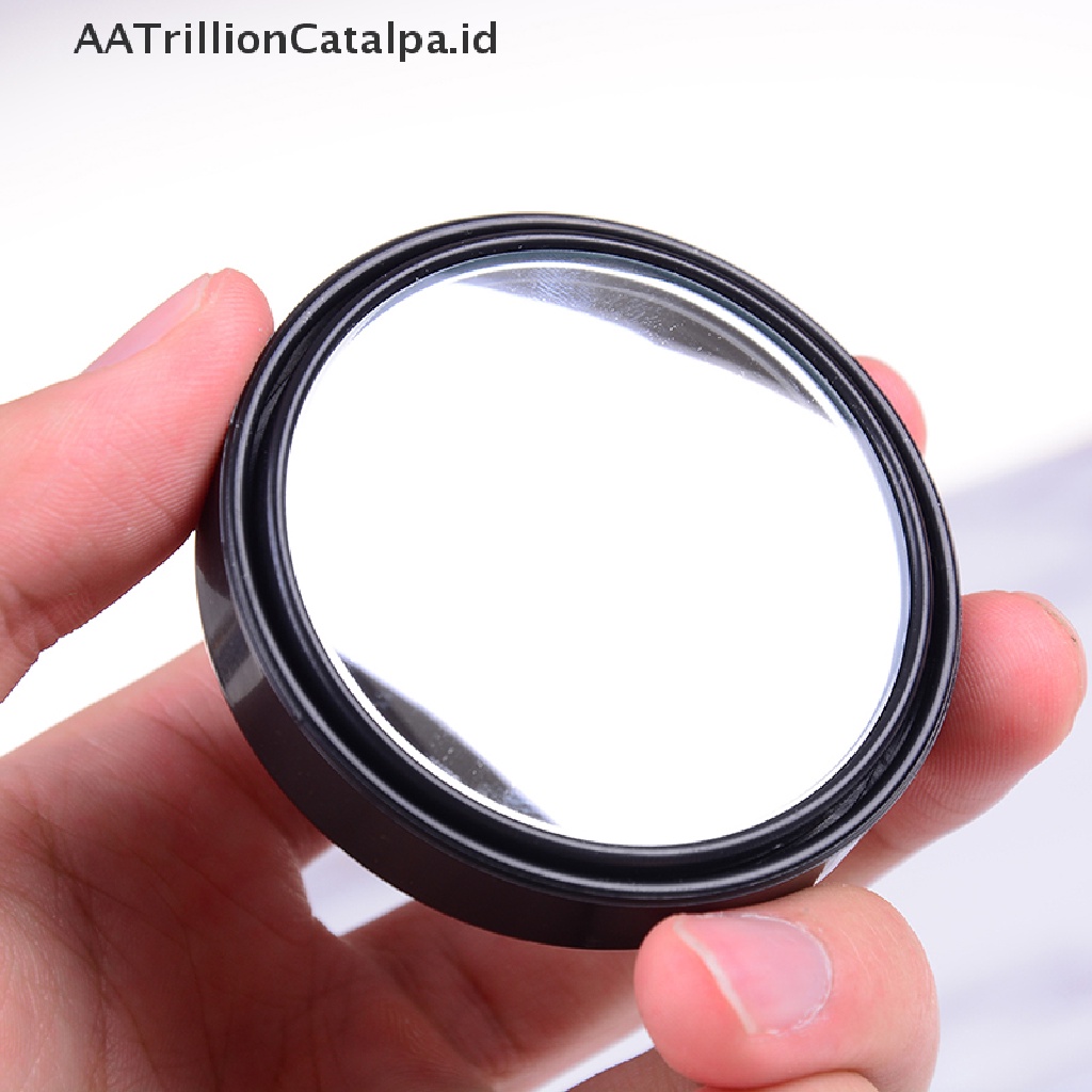 Aatrillioncatalpa 1PC Kaca Spion blind spot 360 Derajat Warna Hitam Untuk Mobil° Kaca Spion Sudut adjustable