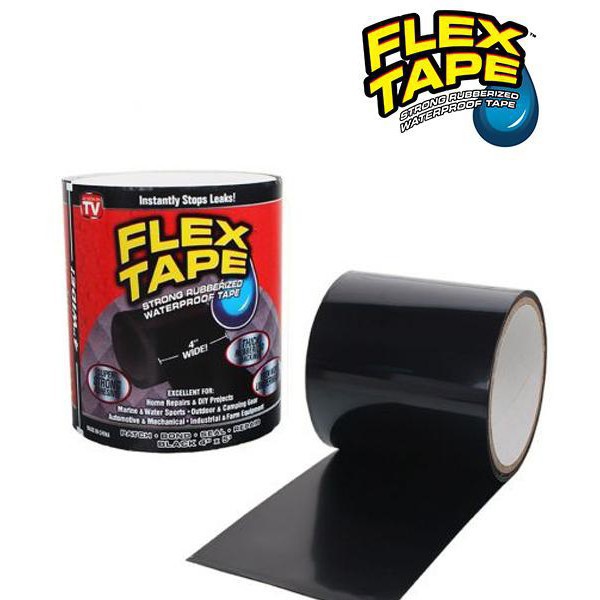 Flex Tape 4&quot; x 5' / Isolasi Ajaib / Lakban Super Kuat Anti Bocor / Magic Tape