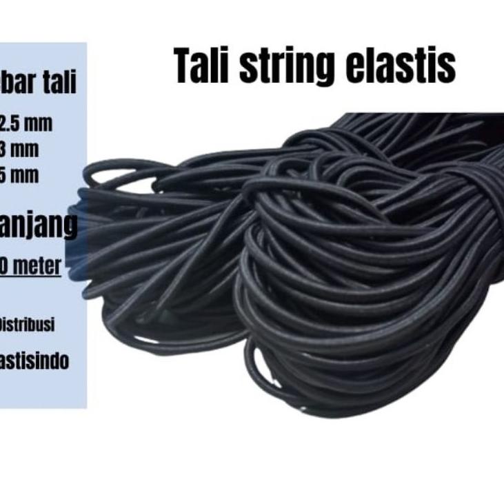 Hadir Surprise Tali elastis tali string tali karet 2.5mm, 3mm dan 5mm  pergulung