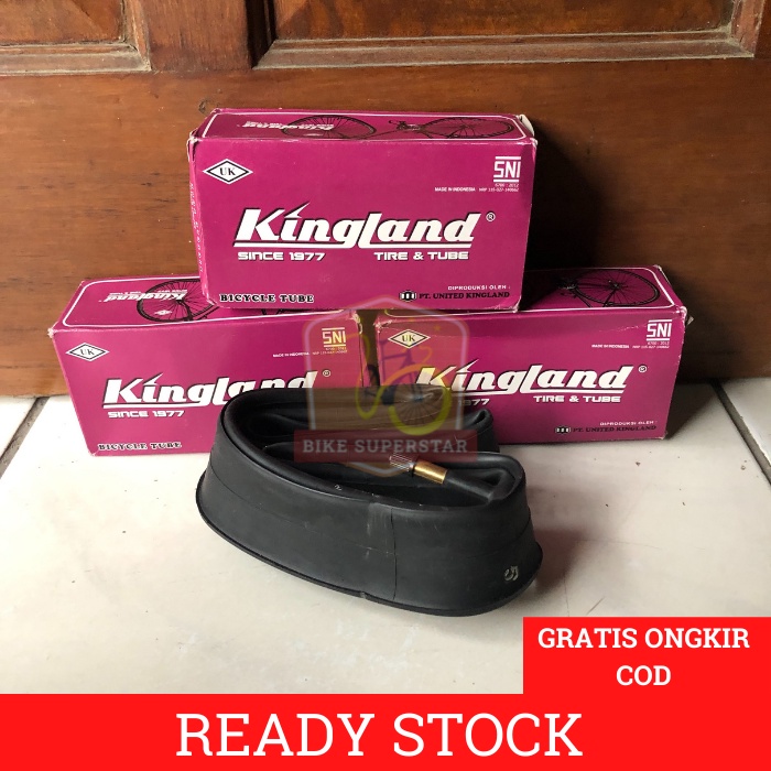 Ban Dalam Sepeda BMX 20 x 2.125 Pentil Panjang Kingland AV Pentil Motor