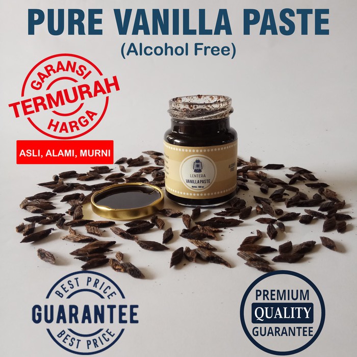 

100 gram Pure Vanilla Paste Asli Alami, Pasta Vanila Vanili Vanilli