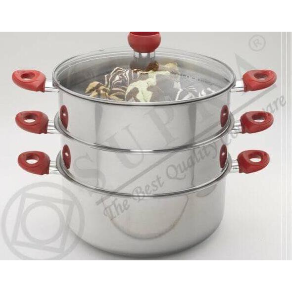 Panci Steamer Supra Susun 3 (32Cm)