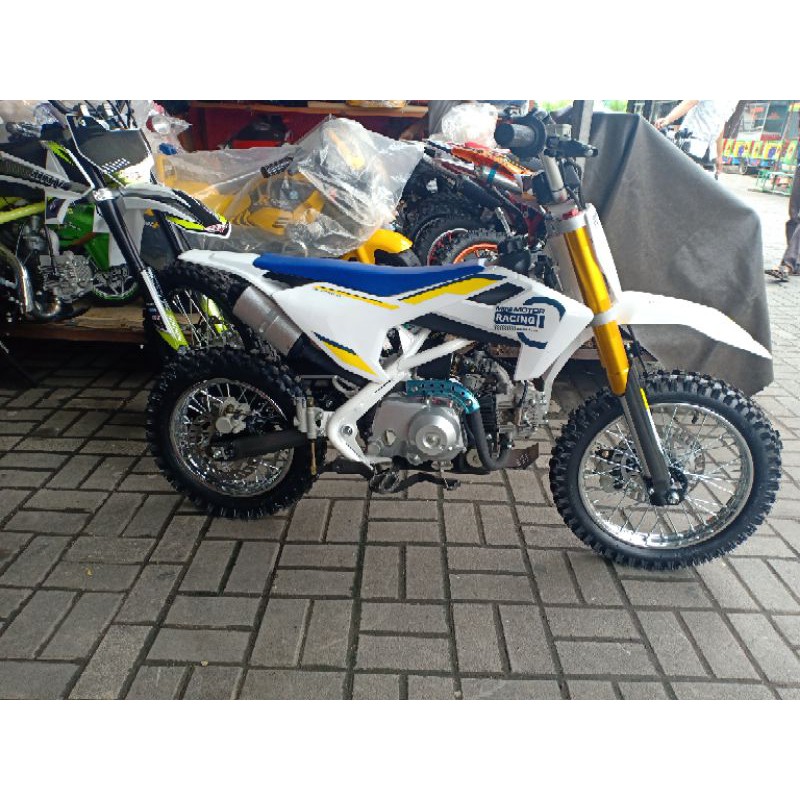 MOTOR MEDIUM TRAIL HUQYSVARNA 110CC MESIN 4 TAK~MOTOR MINI-MOTOR CROSS-MESIN HONDA-MAINAN MOTOR MINI