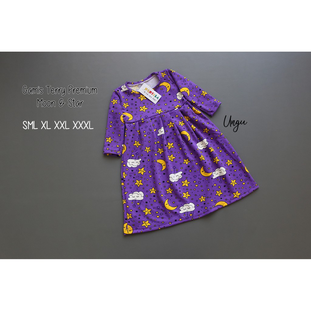 Gamis Anak SML XL XXL XXXL ~ Gamis anak tanggung ~ Gamis Bayi ~ Moon Star