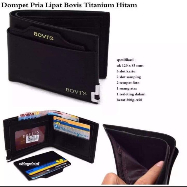 dompet branded bovis dompet pria premium quality