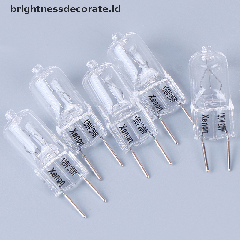 5 Pcs Lampu Halogen G8 120V 20W G8 Pin