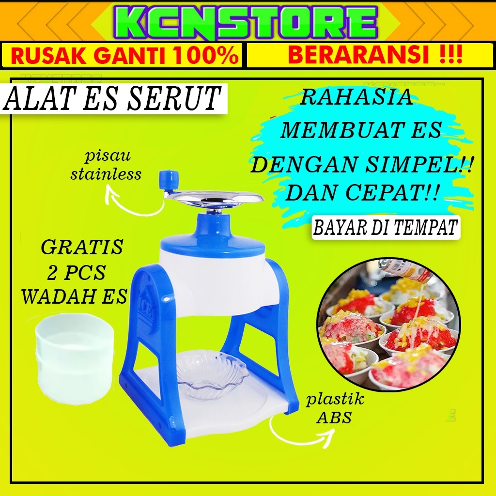 MESIN ES SERUT ES BATU ALAT ES SERUT SERUTAN PENGHALUS ES BATU MANUAL ICE SHAVER GENERASI 2