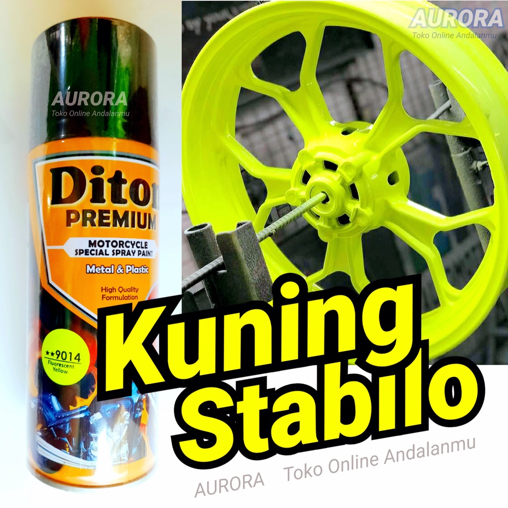 Diton Premium Kuning Stabilo Fluorescent Yellow 9014