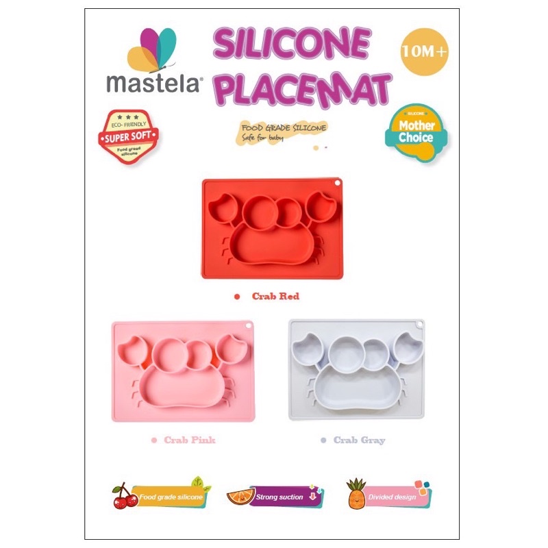 Piring Makan Bayi Silikon baby suction Plate Mat Platemat Silicone