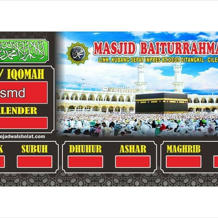 Jam Waktu Sholat Masjid 24 jam