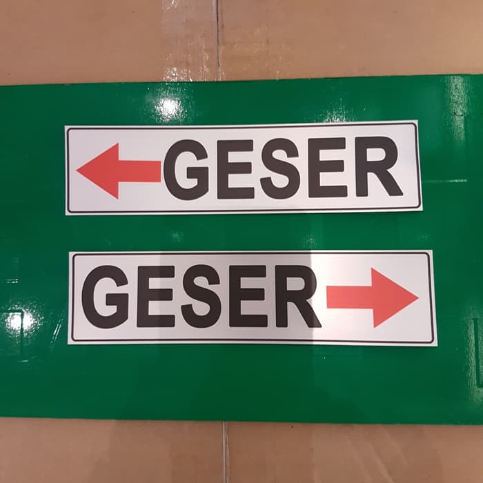 

LABEL K3 RAMBU SAFETY GESER KANAN ATAU KIRI HARGA 1 UK 4X18CM