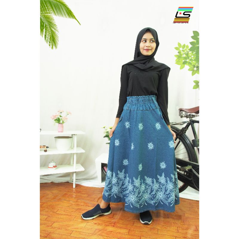 Toball - Rok Jeans Jumbo Motif, Muat BB 40-65kg,