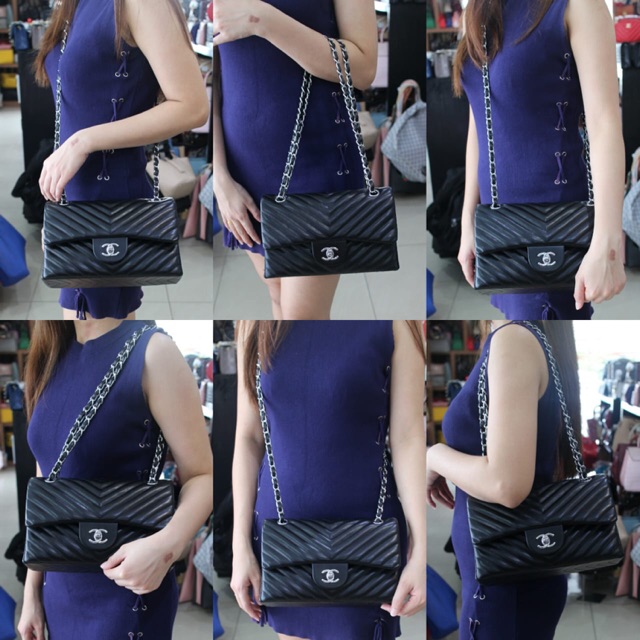 Chanel classic chevron shw 1112 (02)