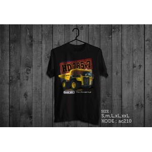Kaos Desain Alat Berat Komatsu