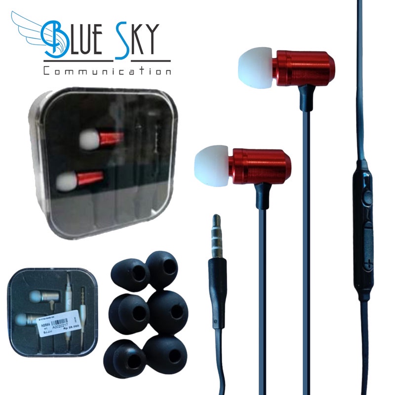 HEADSET EARPHONE XTRA BASS JACK 3.5MM JERNIH