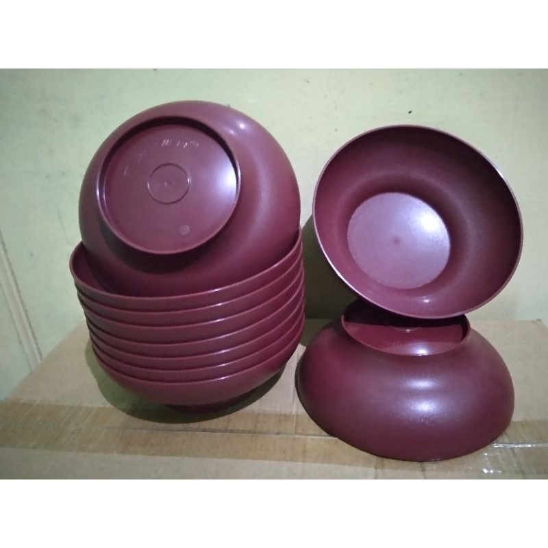 Mangkok / Ideal Bowl 500ml Merah Maroon by Tupperware (ecer)