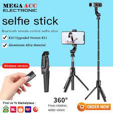 (K21) TONGSIS BLUETOOTH SHUTTER TRIPOD HOLDER / K21 SELFIE STICK