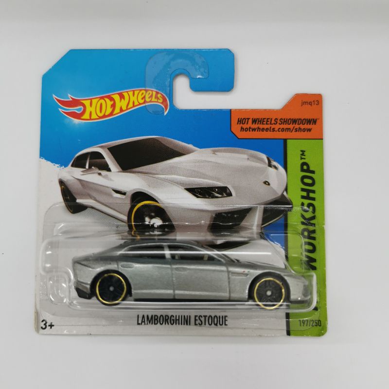 Hot Wheels LAMBORGHINI ESTOQUE SILVER SHORT CARD