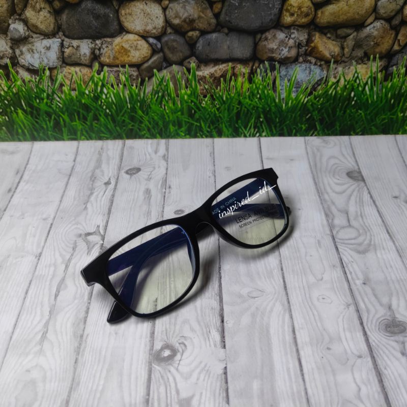 Kacamata Anak Anti Radiasi Kotak-Hitam