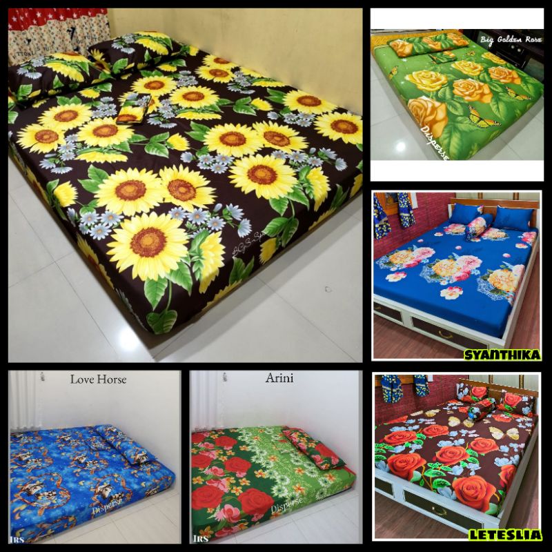 [TERLARIS]_Sprei Homemade karakter _120 160 180 _halus lembut dingin dipakai