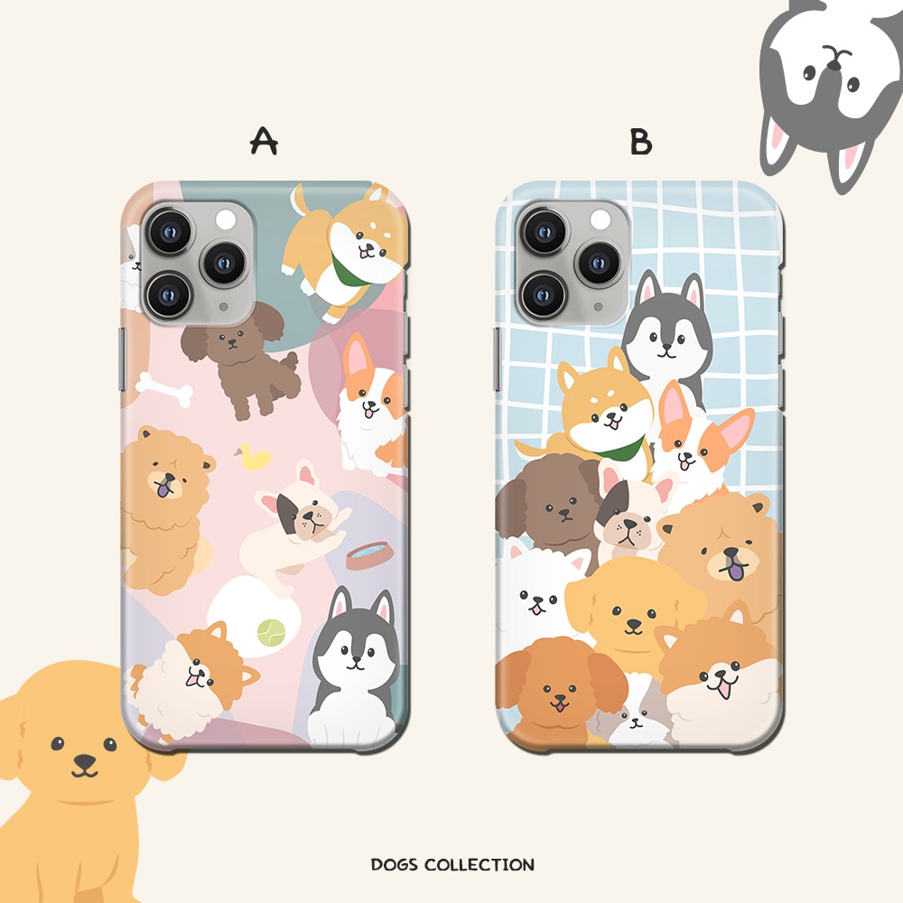 Feragatha Hardcase Fullprint Custom Case Handphone Casing Hp Tema Anjing Dog Corgi Poodle Shibainu