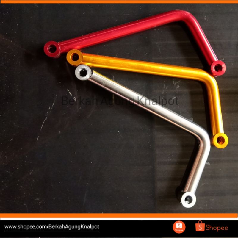 Pangkon knalpot /Braket knalpot L/Pangkon nalpot 18cm alumunium cnc