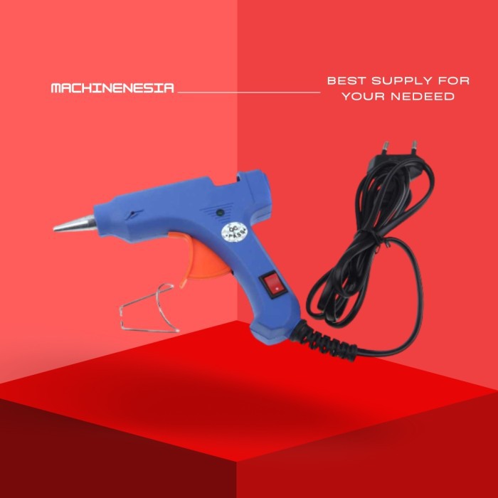 PISTOL LEM TEMBAK 20WATT PLASTIK KAYU KERTAS KARDUS / GLUE GUN 20WATT