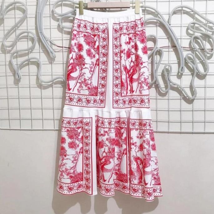 Rok Wanita Dior Mat Scuba Premium