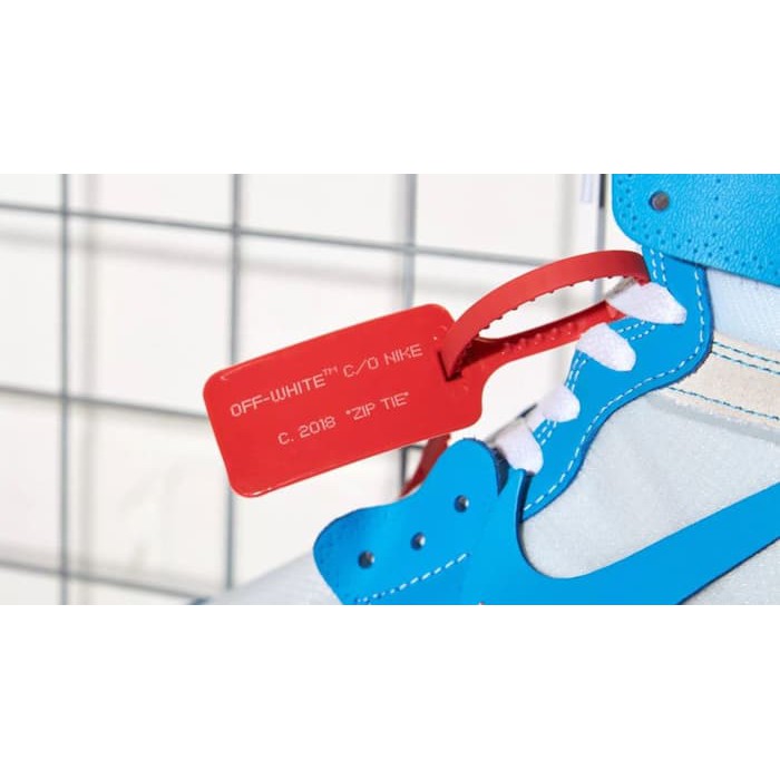 

OFF WHITE JORDAN ZIP TIE REPLACEMENT TAG LABEL VIRGIL ABLOH CABLE TIES