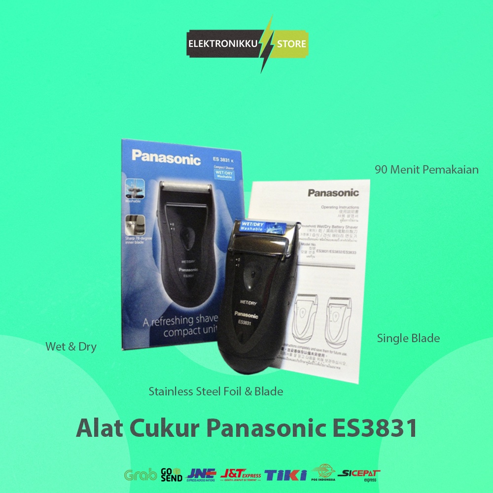 Electric Shaver Panasonic ES-3831K Mesin Alat Cukur Elektrik Pencukur Kumis Jenggot
