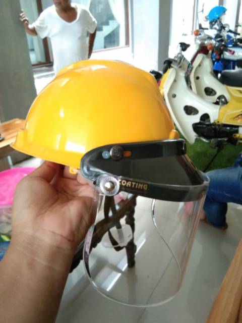 Face shield APD medis, helm  pelindung wajah