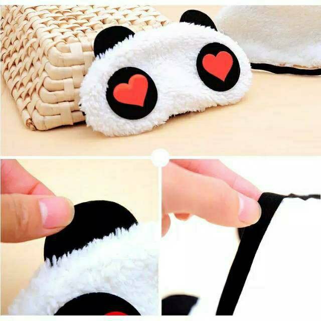 Grosir- H682 Penutup Mata Panda / Sleeping Eye Panda Lucu / Eye Cover Cute Panda