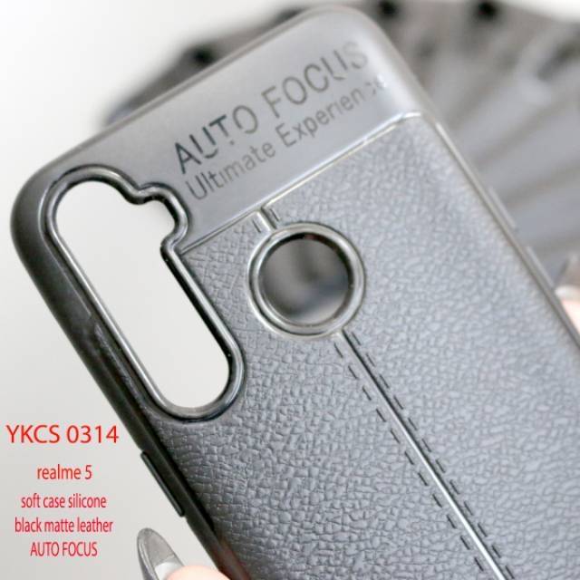 0314 VVV CASE Realme 5 5i 5s C3 C3i 5Pro Narzo 10 20A OPPO softcase  slim auto focus black hitam cov