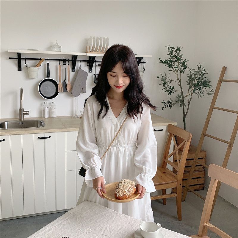 KYUKYUSHOPPU - Korean dress (Kf002) | Short Midi Long Dress Hijab Cute Style Casual Formal Ready Stock